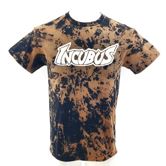 INCUBUS Rock Band Acid Washed Band Tee Rock Tee Hip Hop Rap Tee Y2K Punk Grunge - Picture 1 of 3